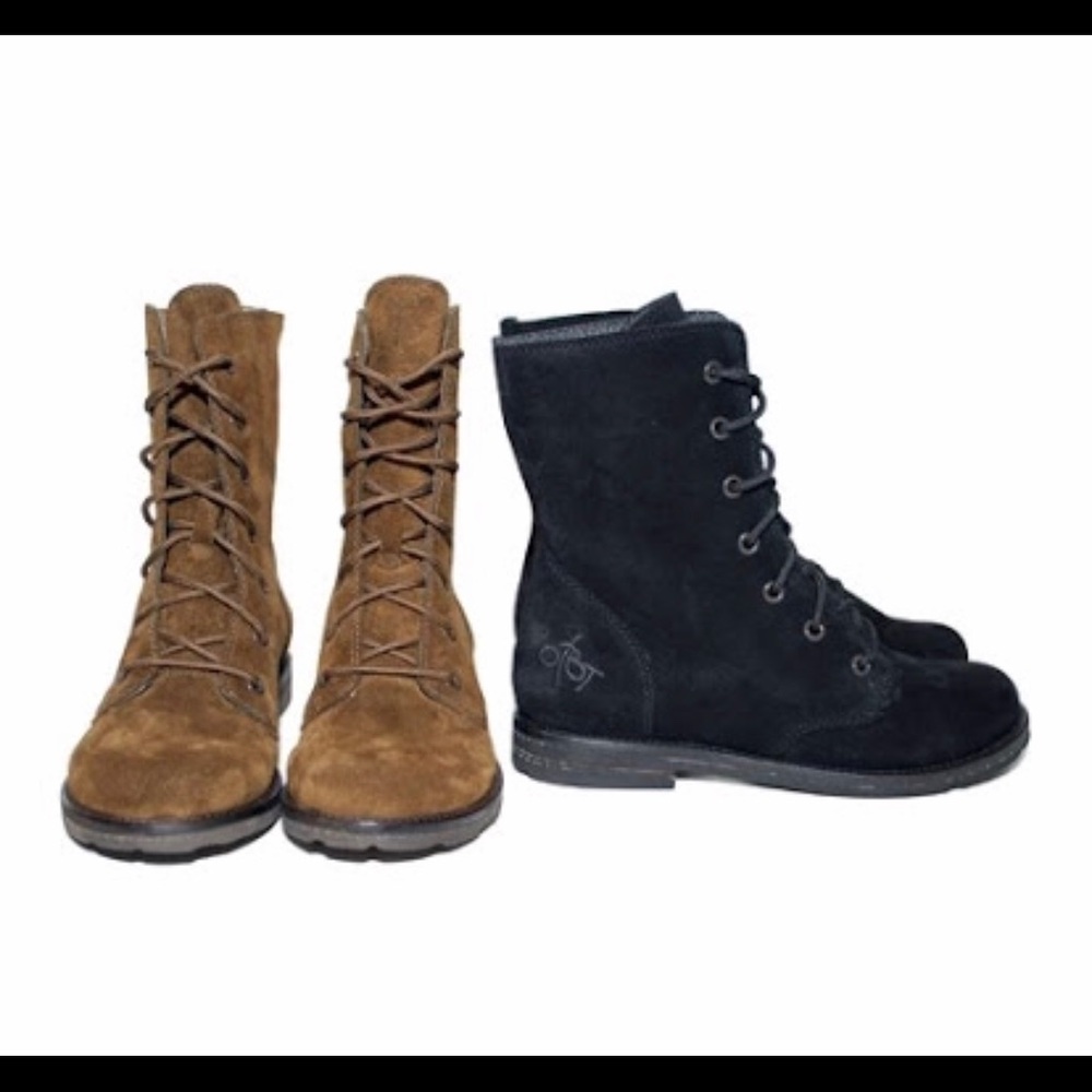 OTBT Norwalk suede combat boots